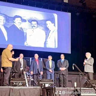 (Visalia, CA) – Saturday May 4th at The Great Western Fan Festival. The Lighthouse Boys performed on The Best of The West.. After the final intermission that evening, The Great Western Fan Fest paid tribute to The Lighthouse Boys for their 50th Anniversary. Original and co/founding member Steve Johnson arrived earlier to stand on stage with the rest of the guys to receive the honor. Steve has been facing major health issues lately and was seen in a wheel chair most of the evening. Larry Martin and Herb Henry gave the presentation while photos of the past 50 years of The Lighthouse Boys were shown in the background.
#southerngospel #southerngospelmusic #bakersfieldsound #bakersfield #FanFest2024 #sgma #wsgma #gma #gospelmusic #christianmusic #countrygospelmusic